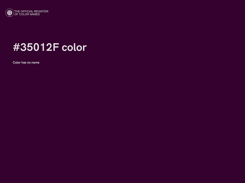 #35012F color image