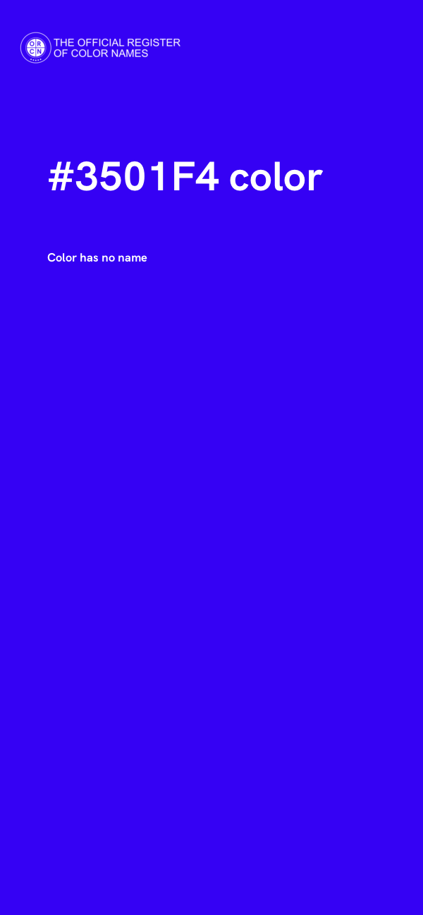 #3501F4 color image