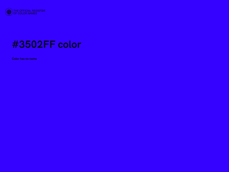 #3502FF color image