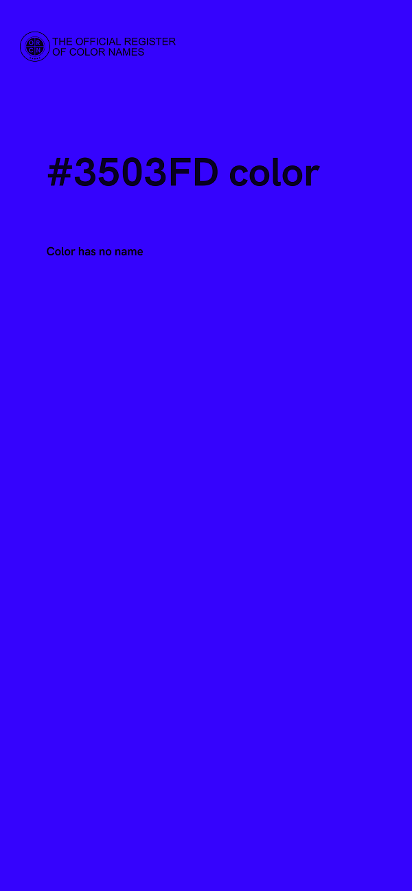 #3503FD color image