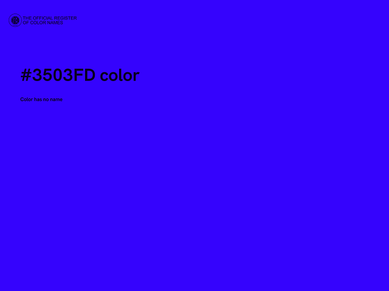 #3503FD color image