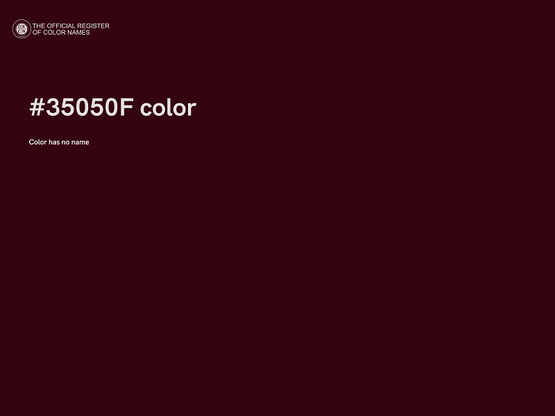 #35050F color image