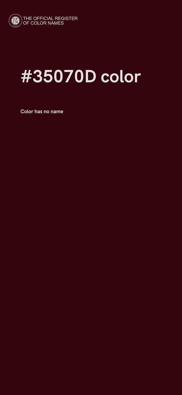 #35070D color image