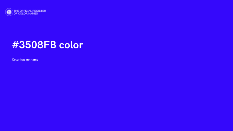 #3508FB color image
