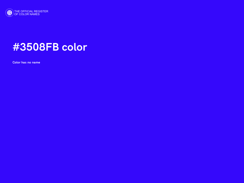 #3508FB color image