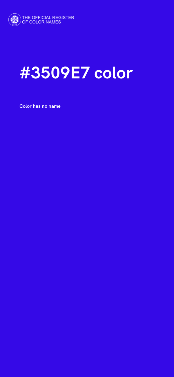 #3509E7 color image