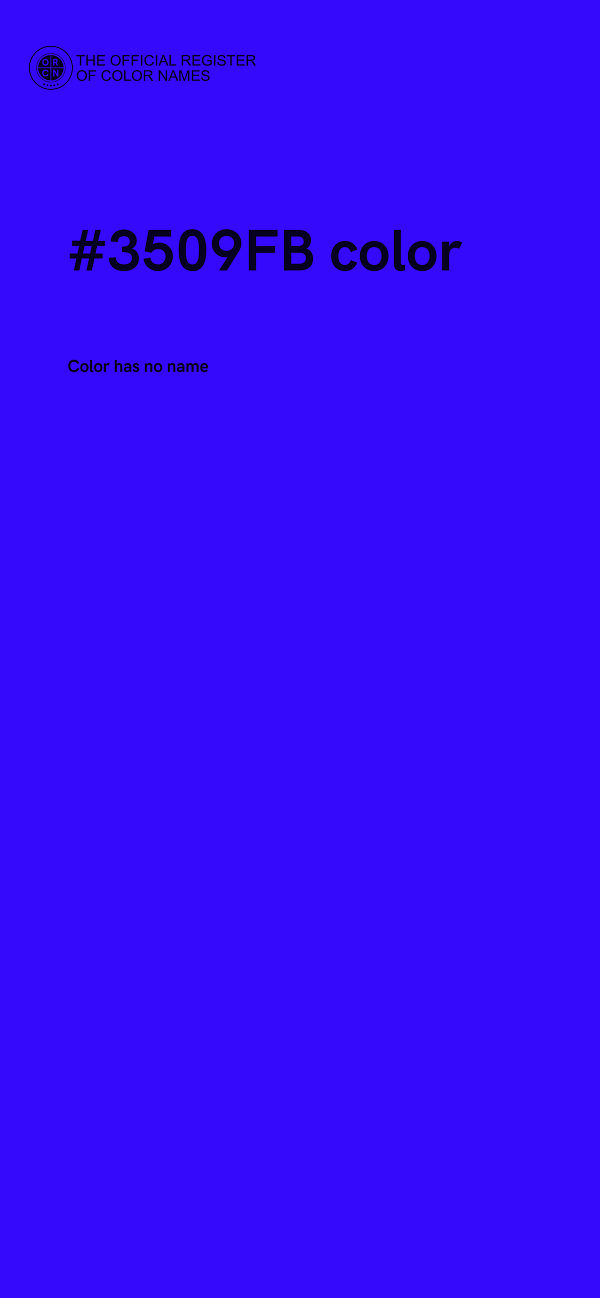 #3509FB color image