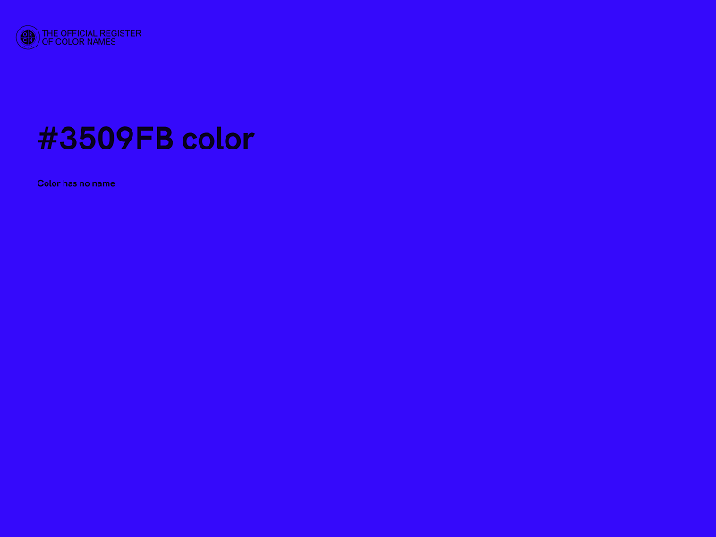 #3509FB color image