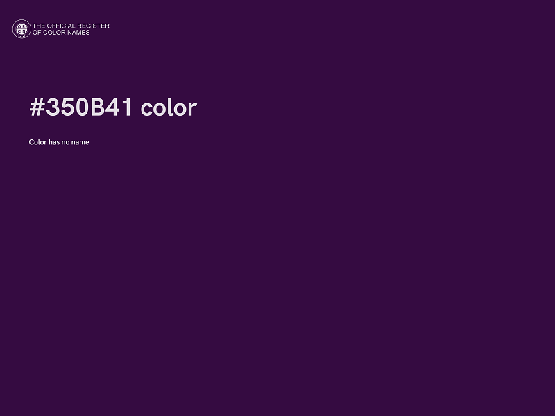 #350B41 color image