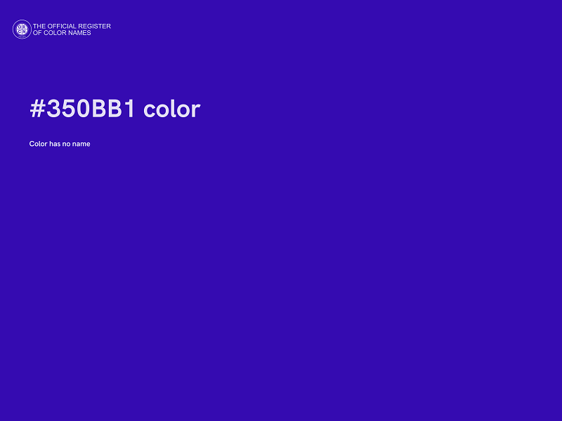 #350BB1 color image