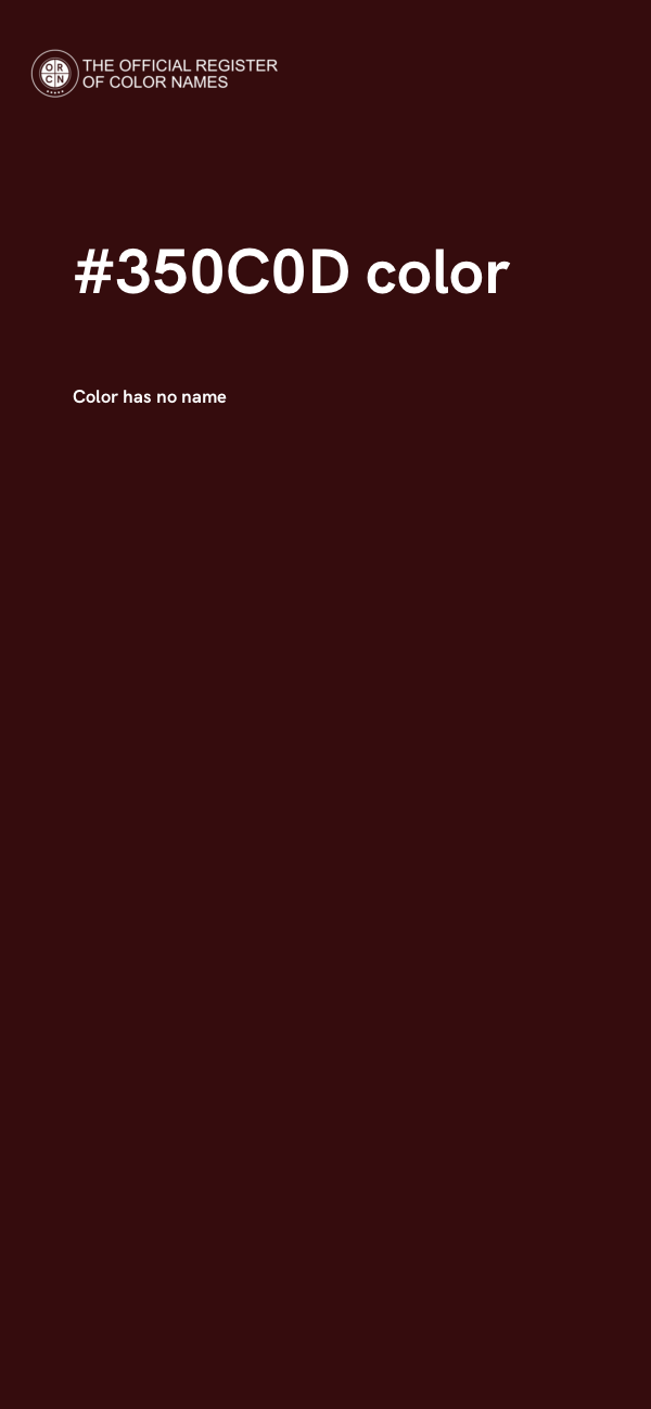 #350C0D color image