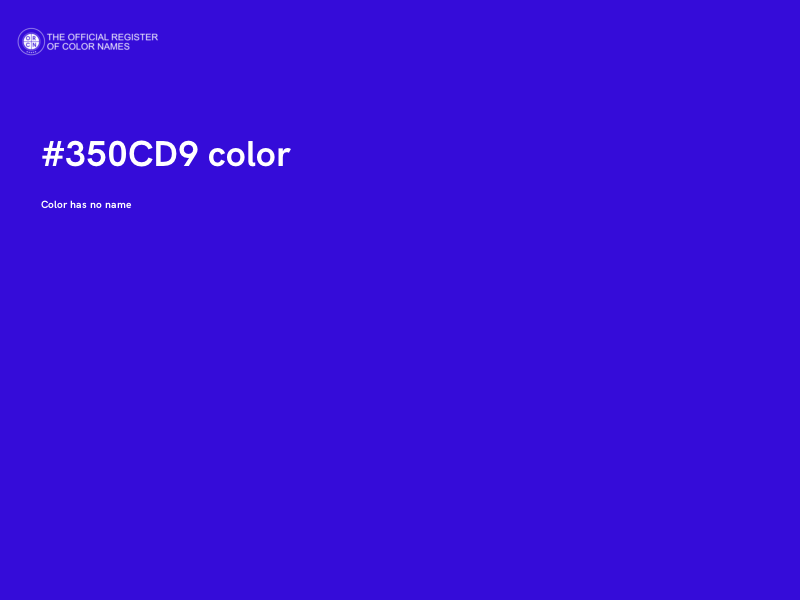 #350CD9 color image
