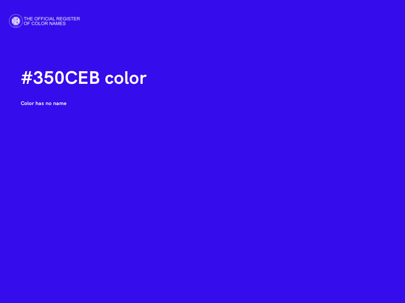 #350CEB color image