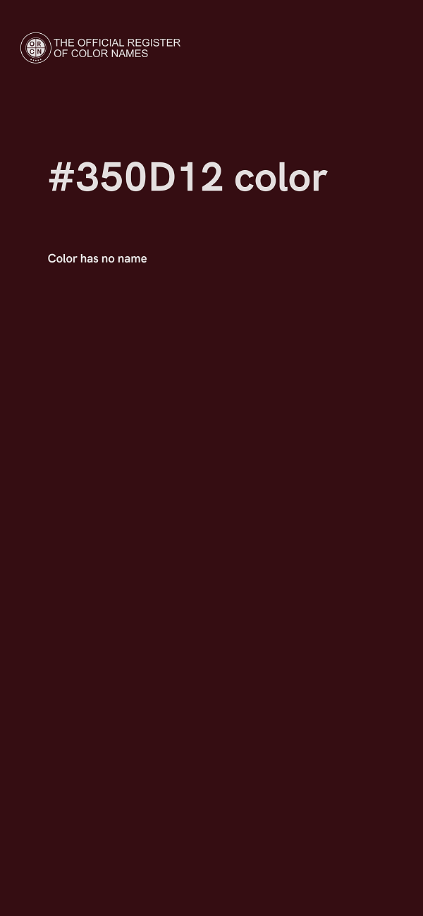 #350D12 color image