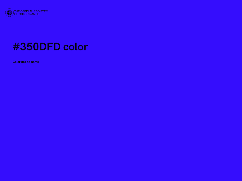 #350DFD color image