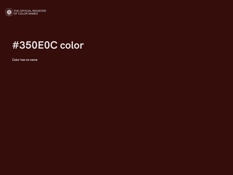 #350E0C color image