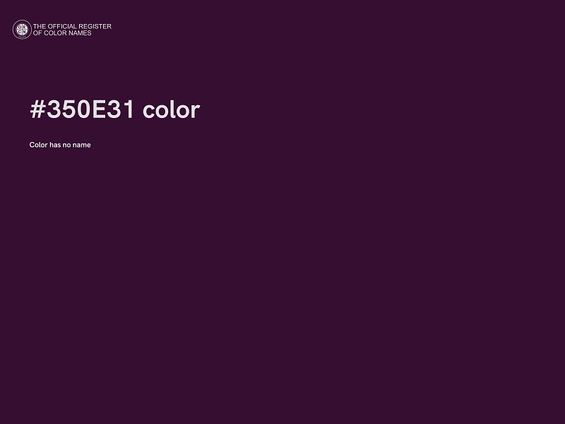 #350E31 color image