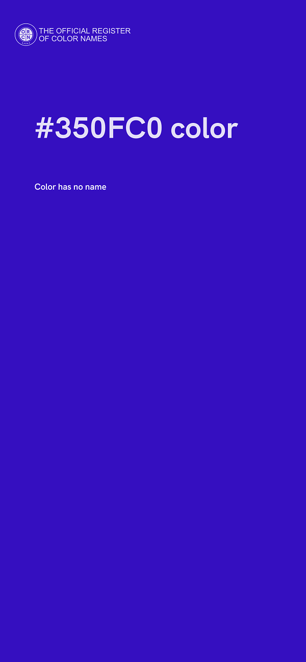 #350FC0 color image
