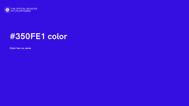 #350FE1 color image