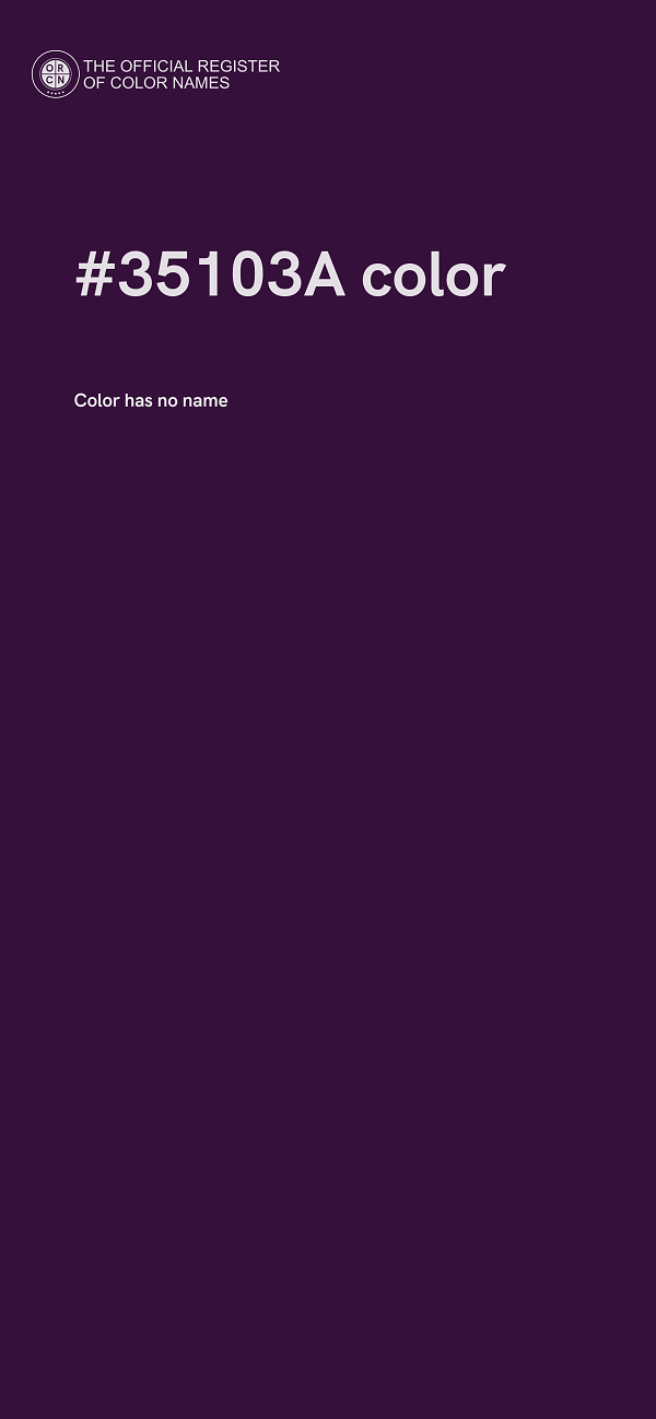 #35103A color image