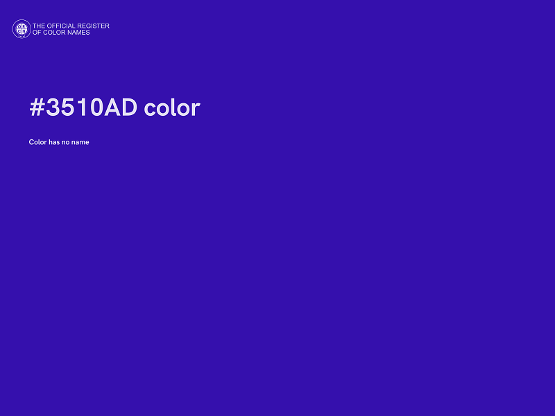 #3510AD color image