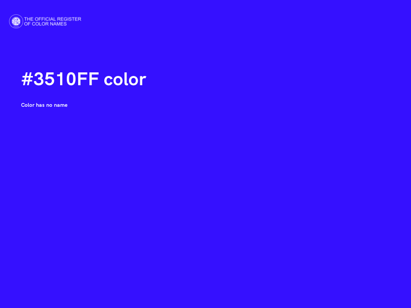 #3510FF color image
