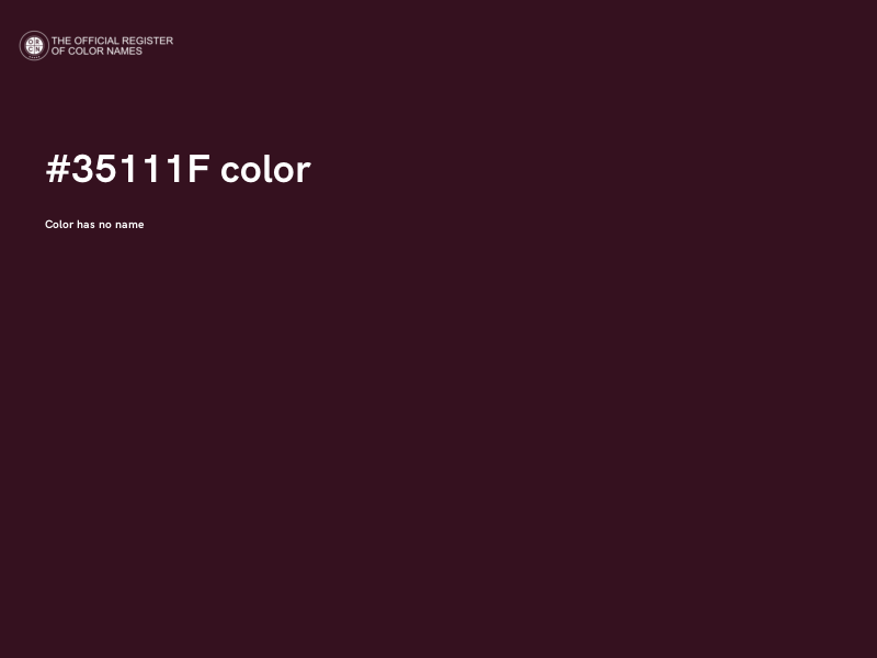 #35111F color image