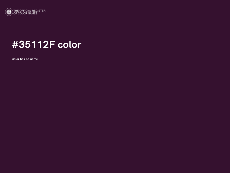 #35112F color image