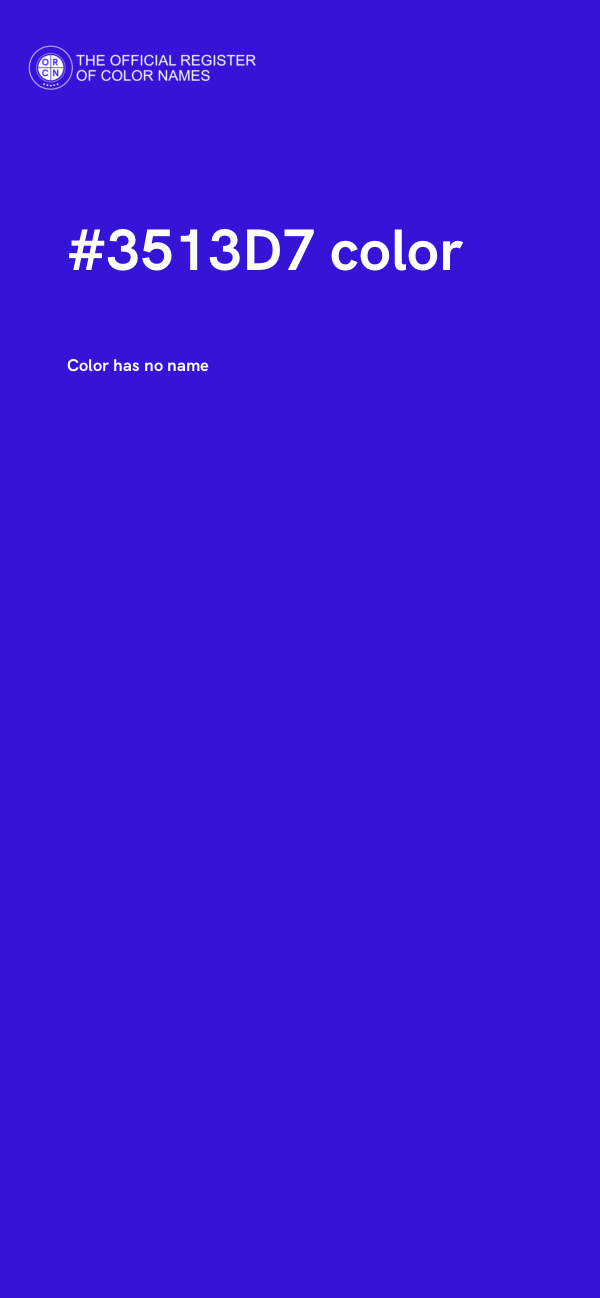 #3513D7 color image