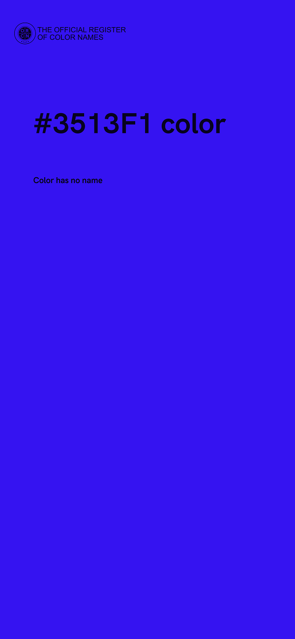 #3513F1 color image