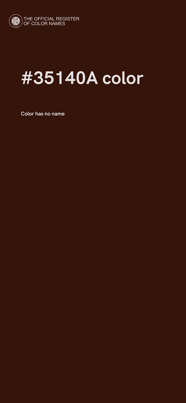 #35140A color image