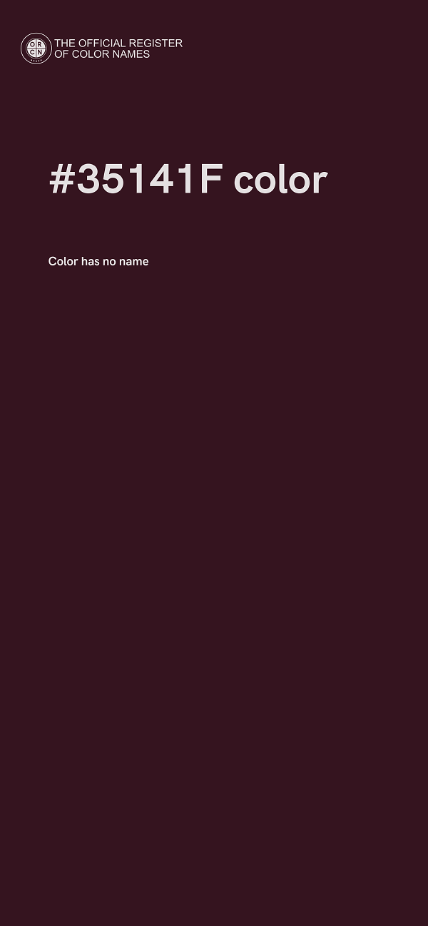 #35141F color image
