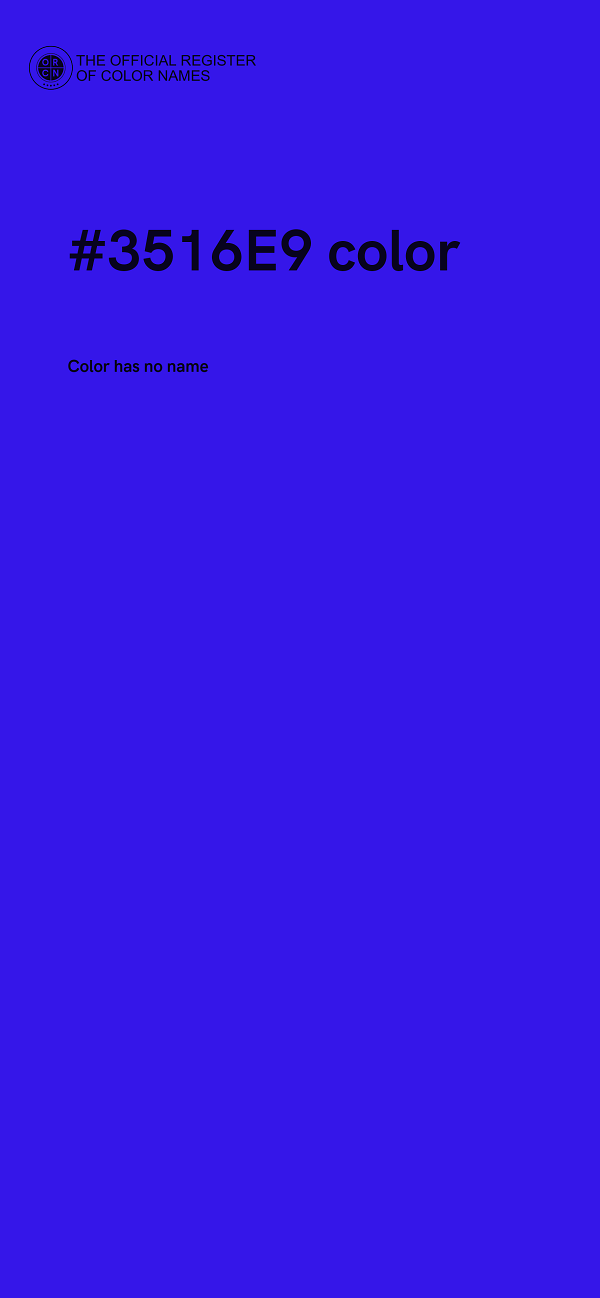 #3516E9 color image
