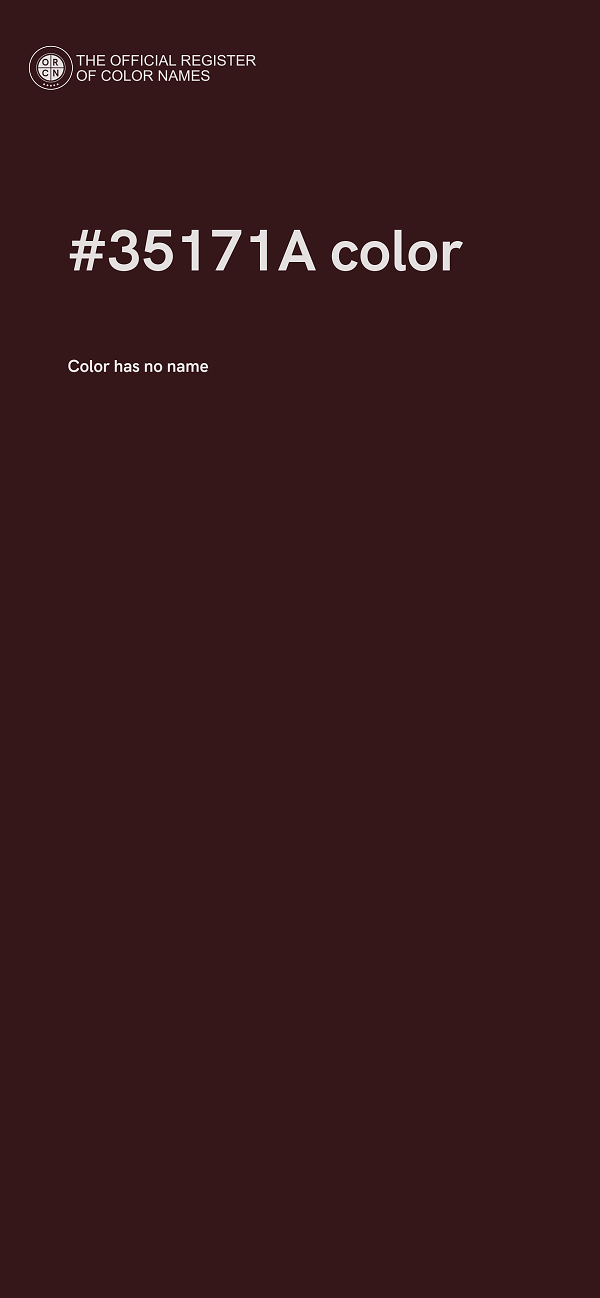 #35171A color image