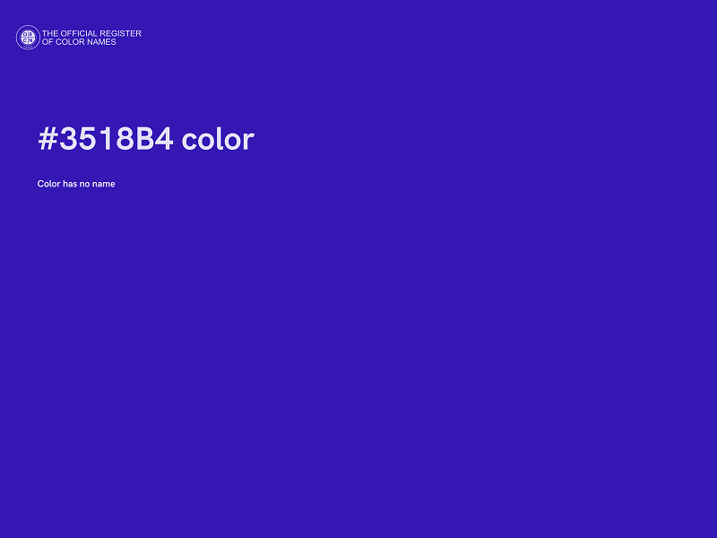 #3518B4 color image
