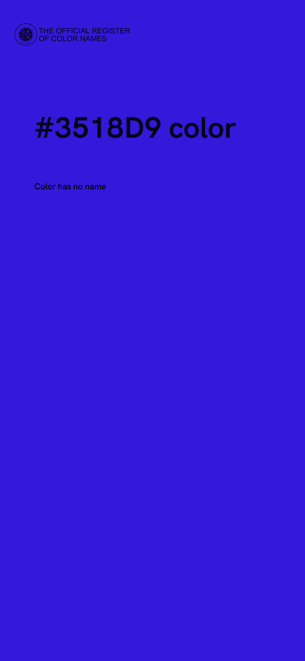 #3518D9 color image