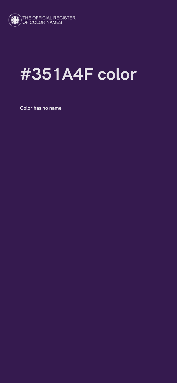 #351A4F color image