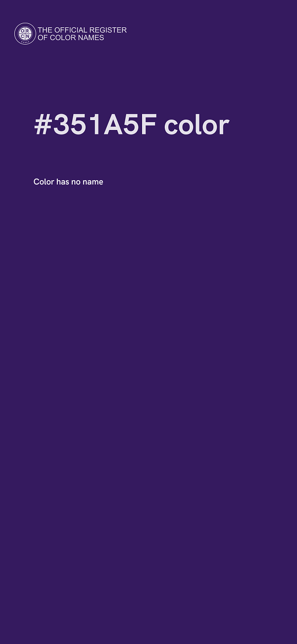 #351A5F color image