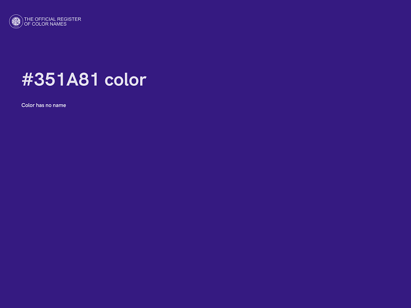 #351A81 color image