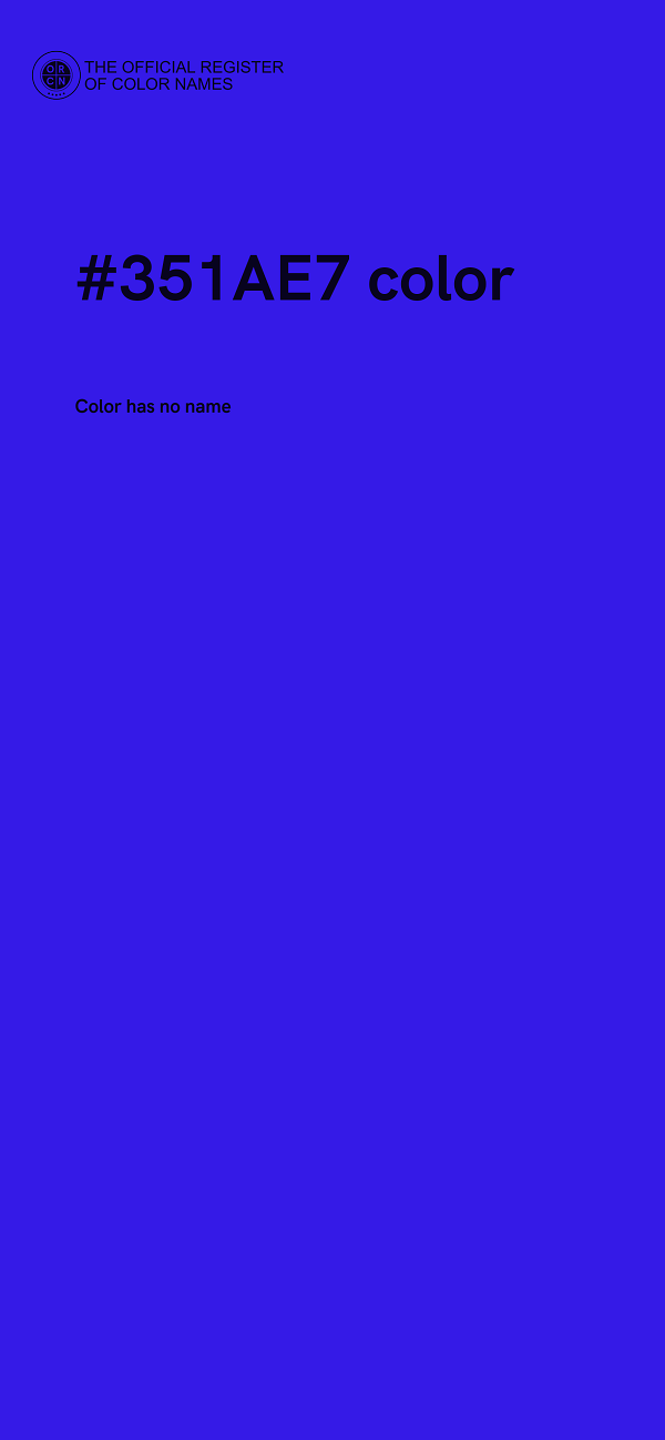 #351AE7 color image