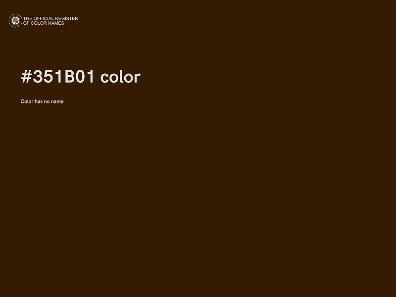 #351B01 color image