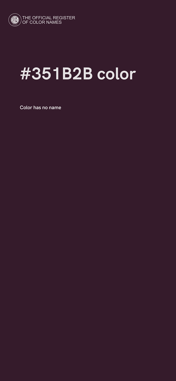 #351B2B color image