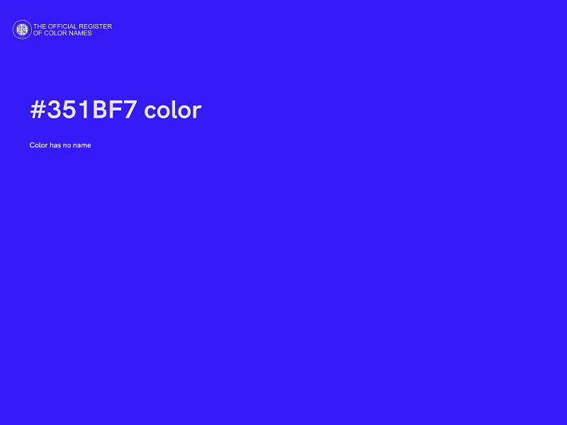 #351BF7 color image