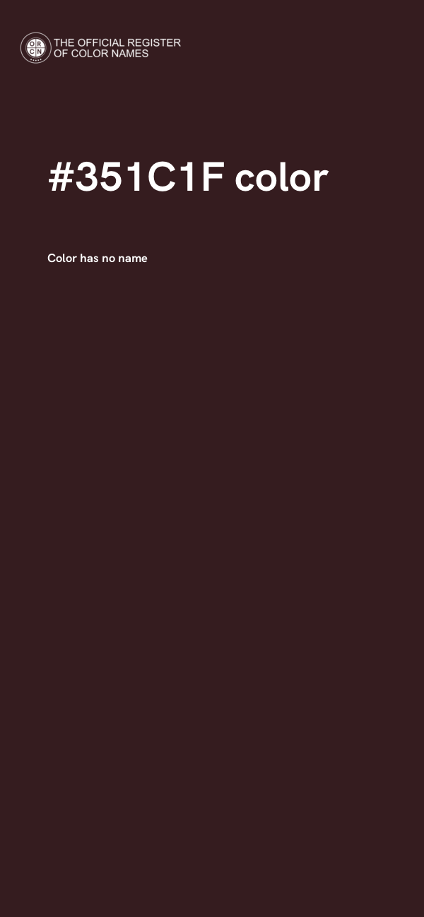 #351C1F color image