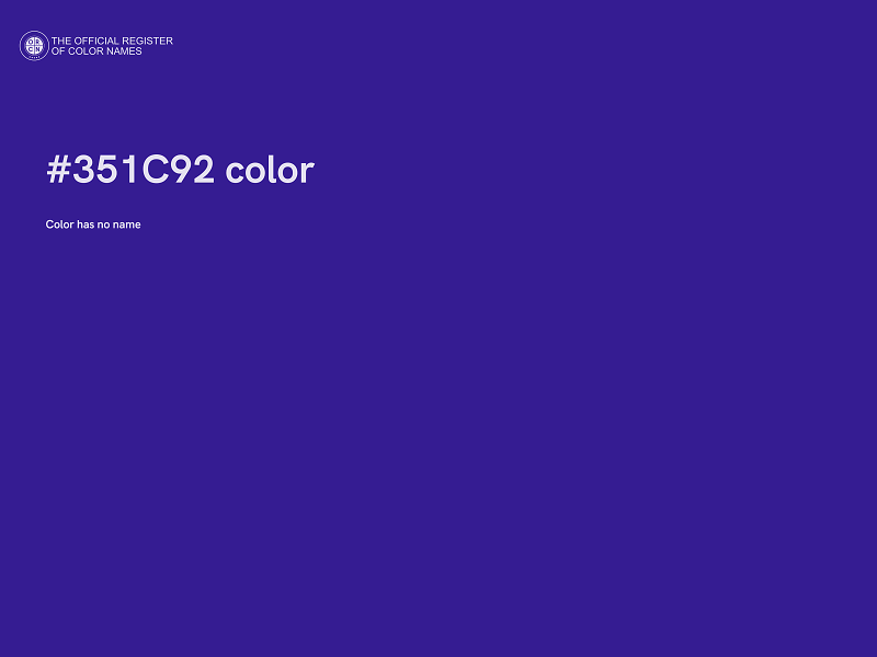 #351C92 color image