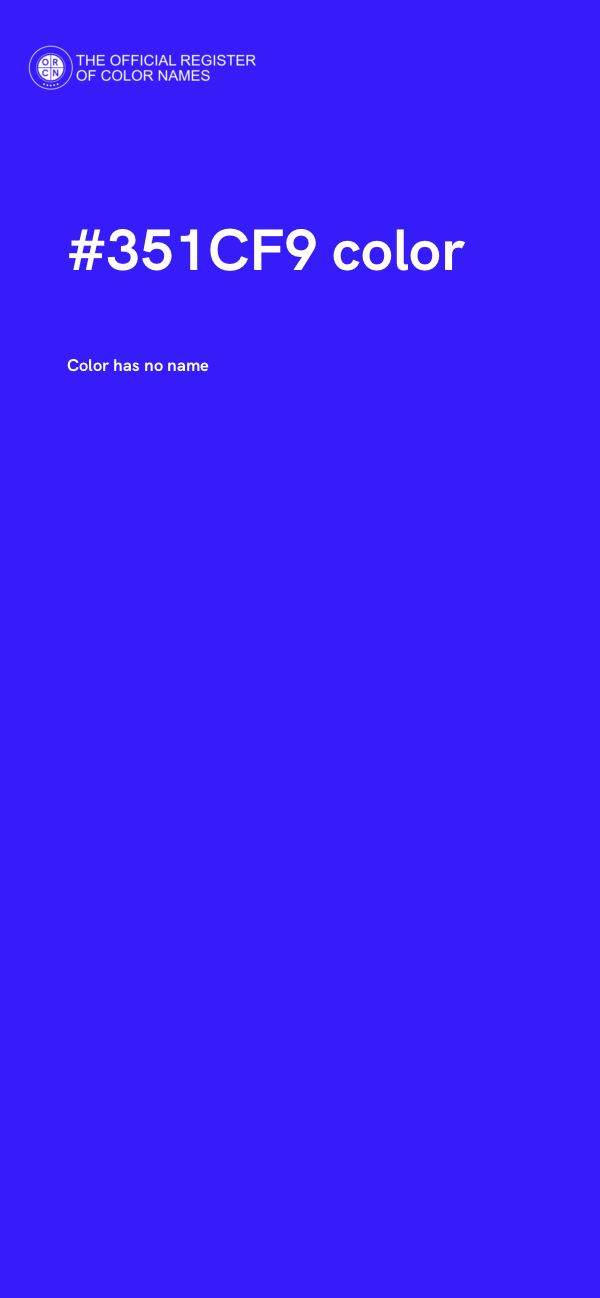 #351CF9 color image