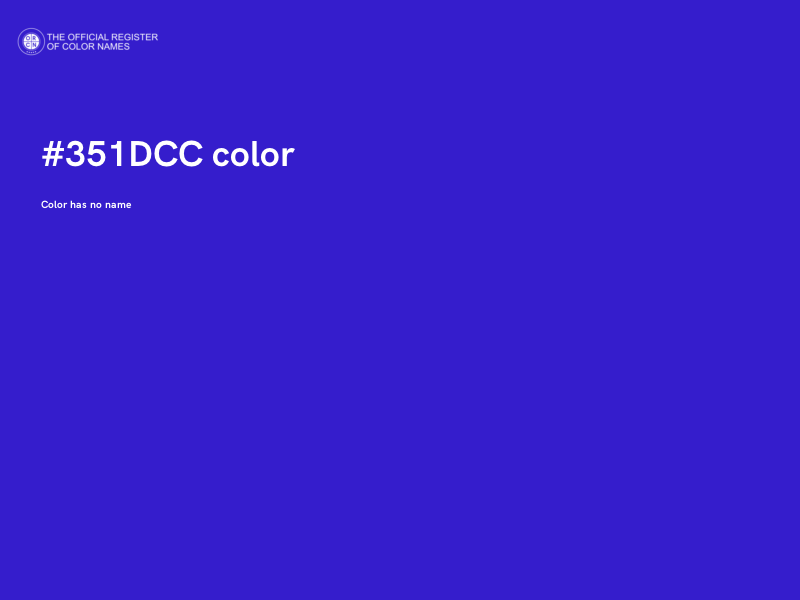 #351DCC color image