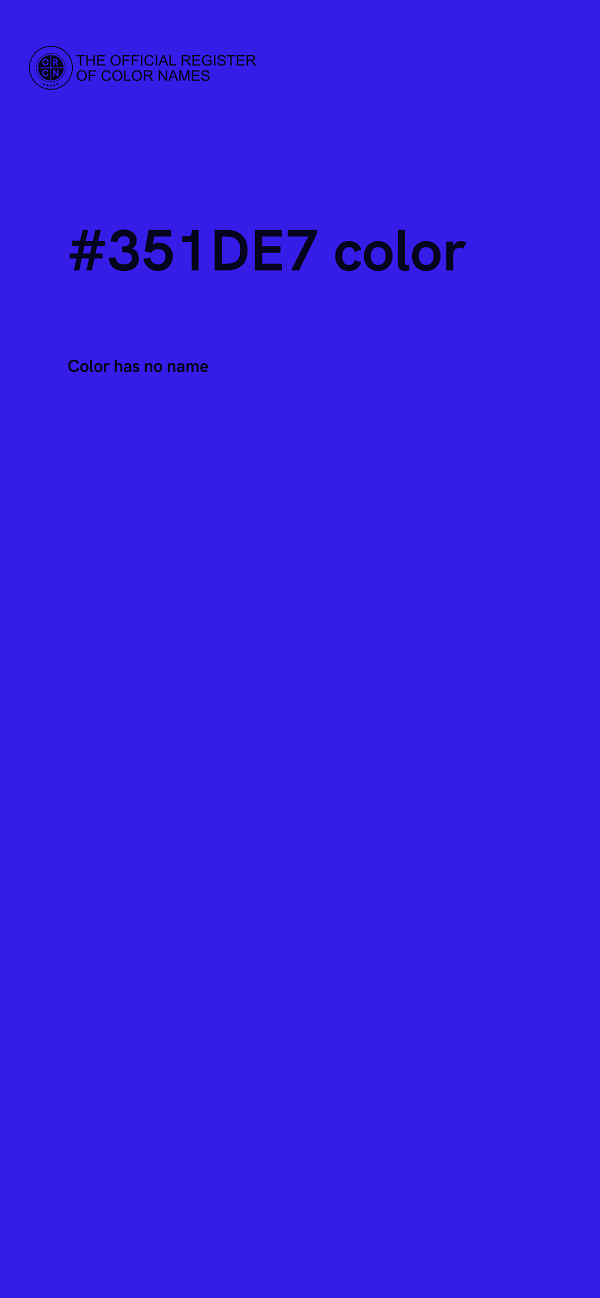 #351DE7 color image