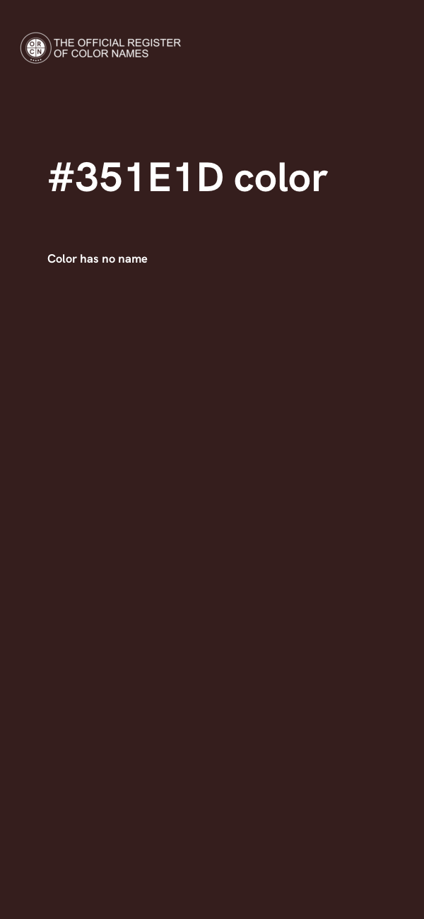 #351E1D color image