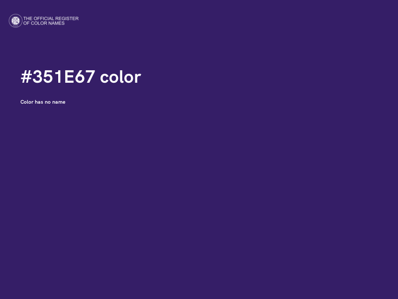 #351E67 color image